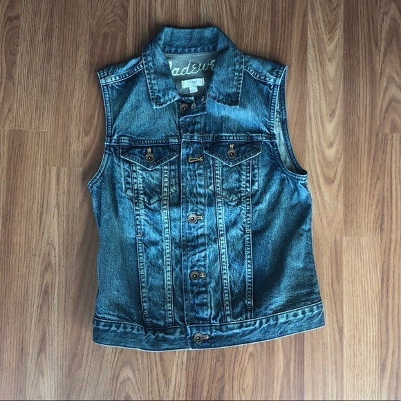Madewell Jackets & Blazers - Madewell Pocket Jean Vest Size XS